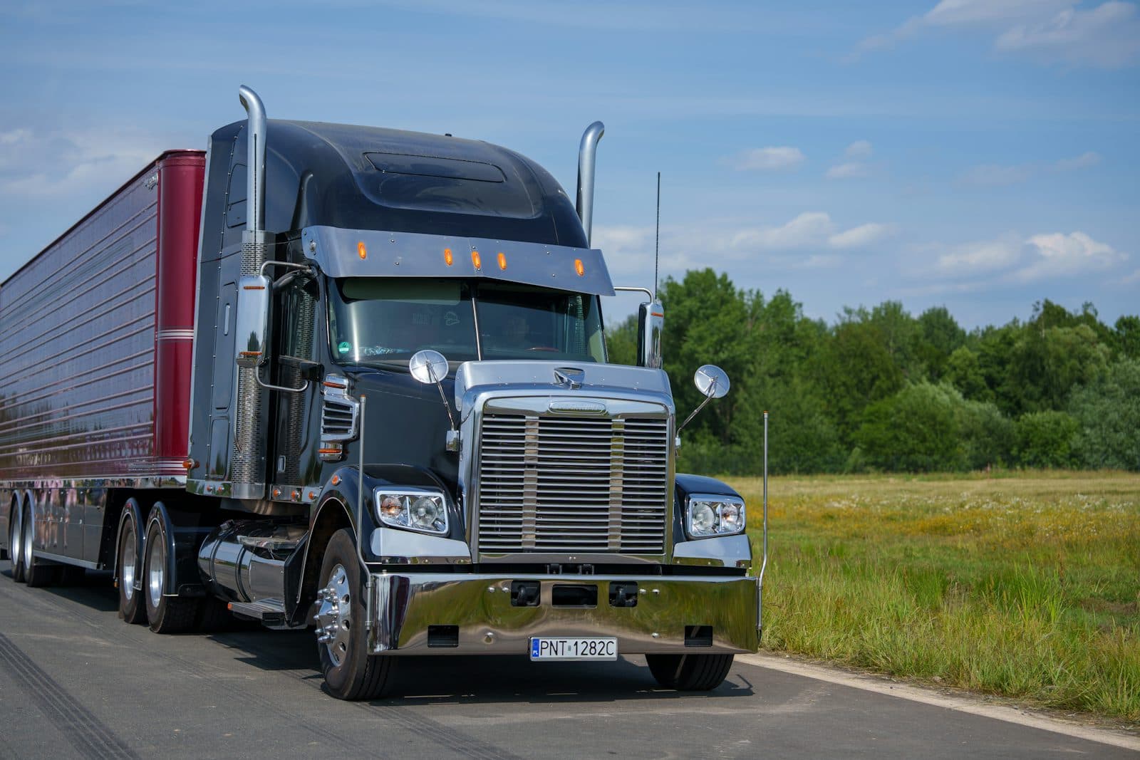 Truck on a road